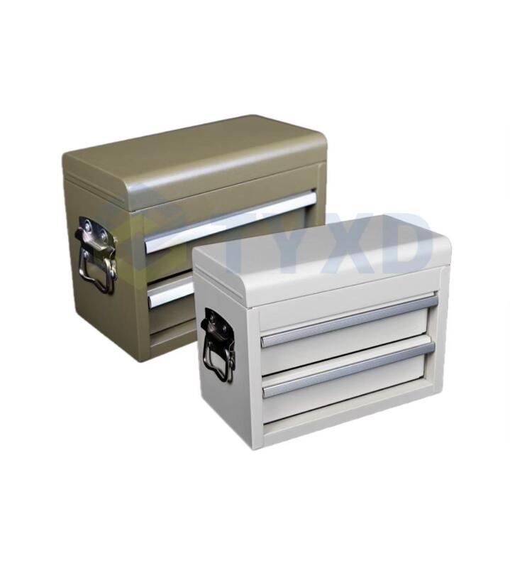 TYXD Metal Storage Box Box with Drawers Desktop Storage Box Cosmetic Storage Box Multi-layer Storage Cabinet