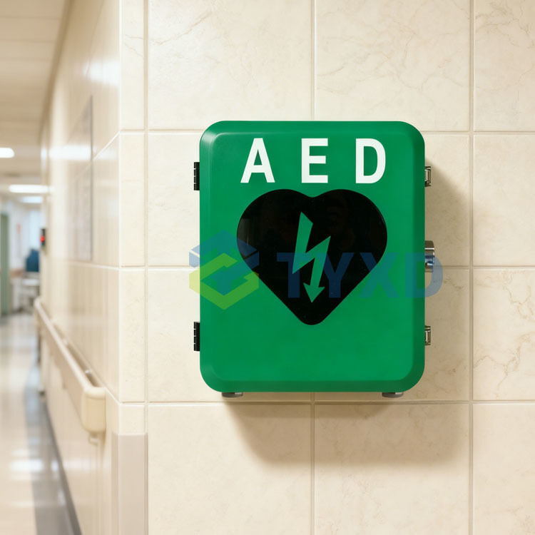 2026 NEW DESIGN Outdoor Heated Waterproof AED Wall Mount Cabinet with Audible Alarm