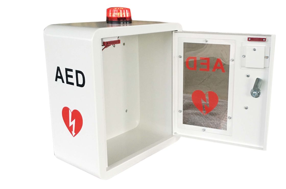 Gebogen Defibrillator Muur Opgezette de Doos Hoge Veiligheid van Hoekaed voor Binnen