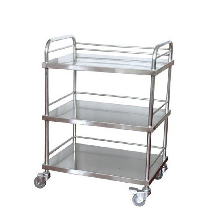 Productos de metal de encargo de la alta durabilidad, carretilla médica del hospital del acero inoxidable