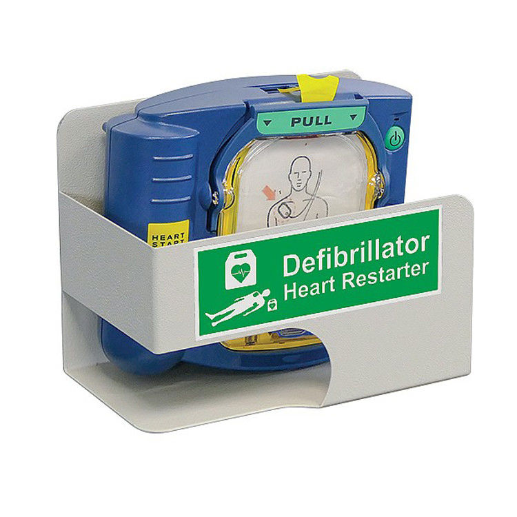 Cold Rolled Steel AED Wall Bracket , Safety First Aid AED Defibrillator Wall Bracket