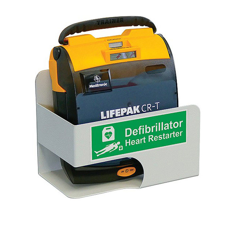 Cold Rolled Steel AED Wall Bracket , Safety First Aid AED Defibrillator Wall Bracket