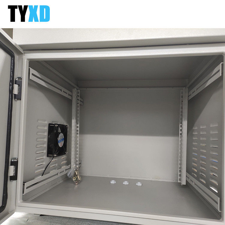 IP54 Outdoor 8U / 12U Steel Wall Mount Small Network  Rack ODM / OEM cabinet