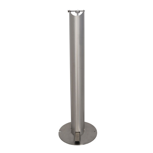 Soporte actuado pedal universal activo redondo del desinfectante del soporte del dispensador de Sanitiser del pedal del pie de tubo del acero inoxidable