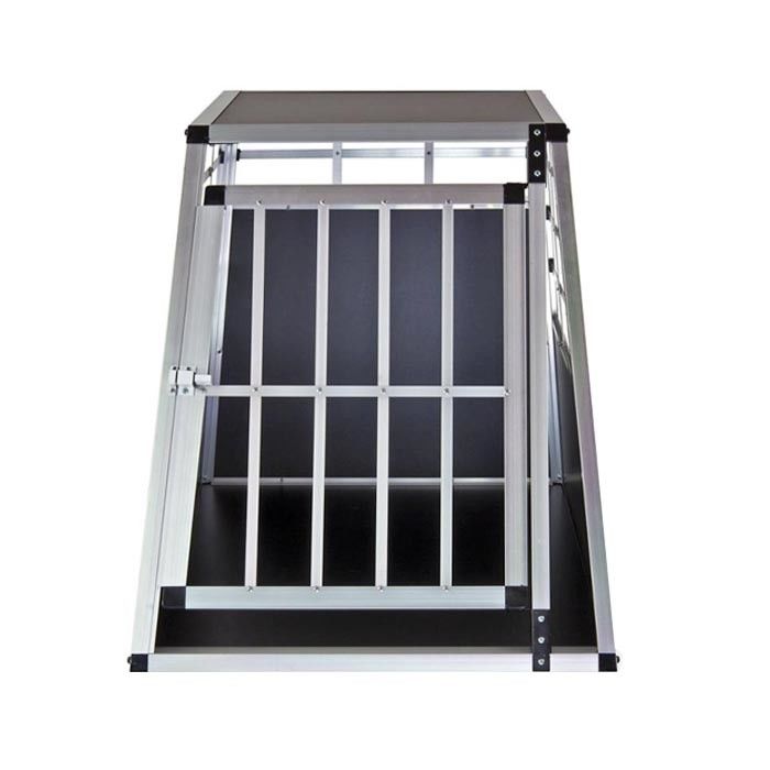 Lockable MDF Heavy Duty Aluminum Dog Travel Box For Large Dog Car Transport Cage